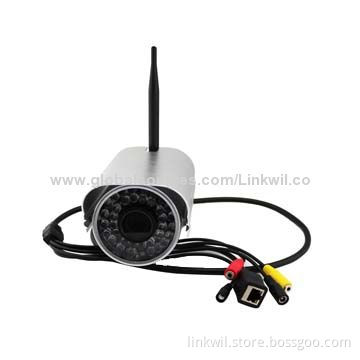 Wi-Fi Waterproof IP Camera with IR 30m Night Vision and 720P High-resolution